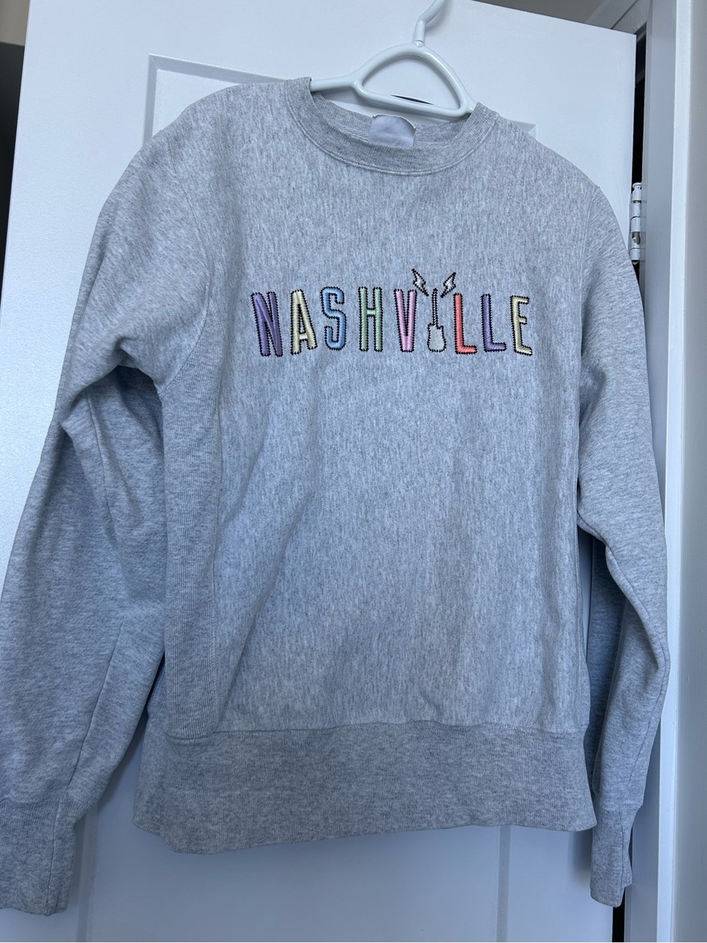Champion Grey 'Nashville' Crewneck Sweatshirt
